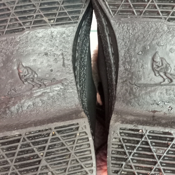 Snowland Vintage Faux-fur Suede Wedge Winter Ankle Lace-up Boots Size 7 - Picture 10 of 12